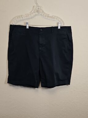 Billy Reid Men's Dark Navy Flat-Front Cotton Shorts Size 38